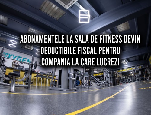 Abonamentele la sala de fitness devin deductibile fiscal